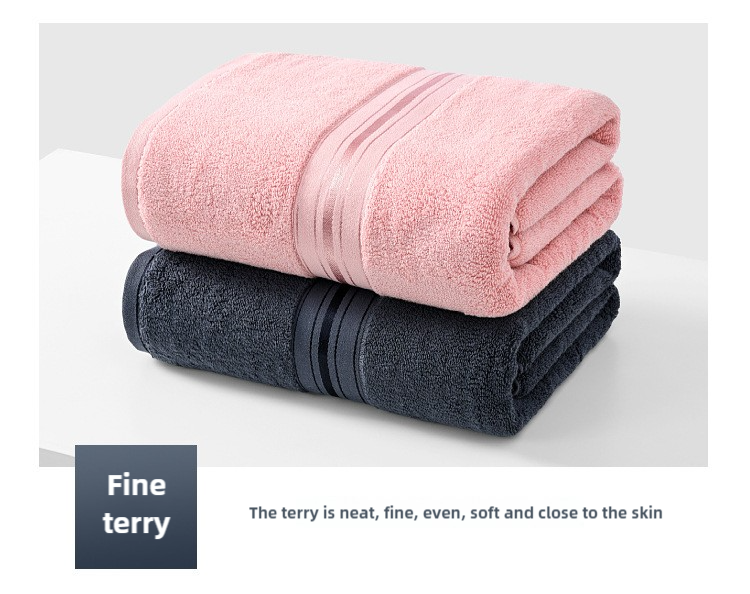 Dark Grey Luxury Cotton Towel Set(Towel + Bath Towel) - Quick Dry, Extra Thick & Absorbent โ image 4