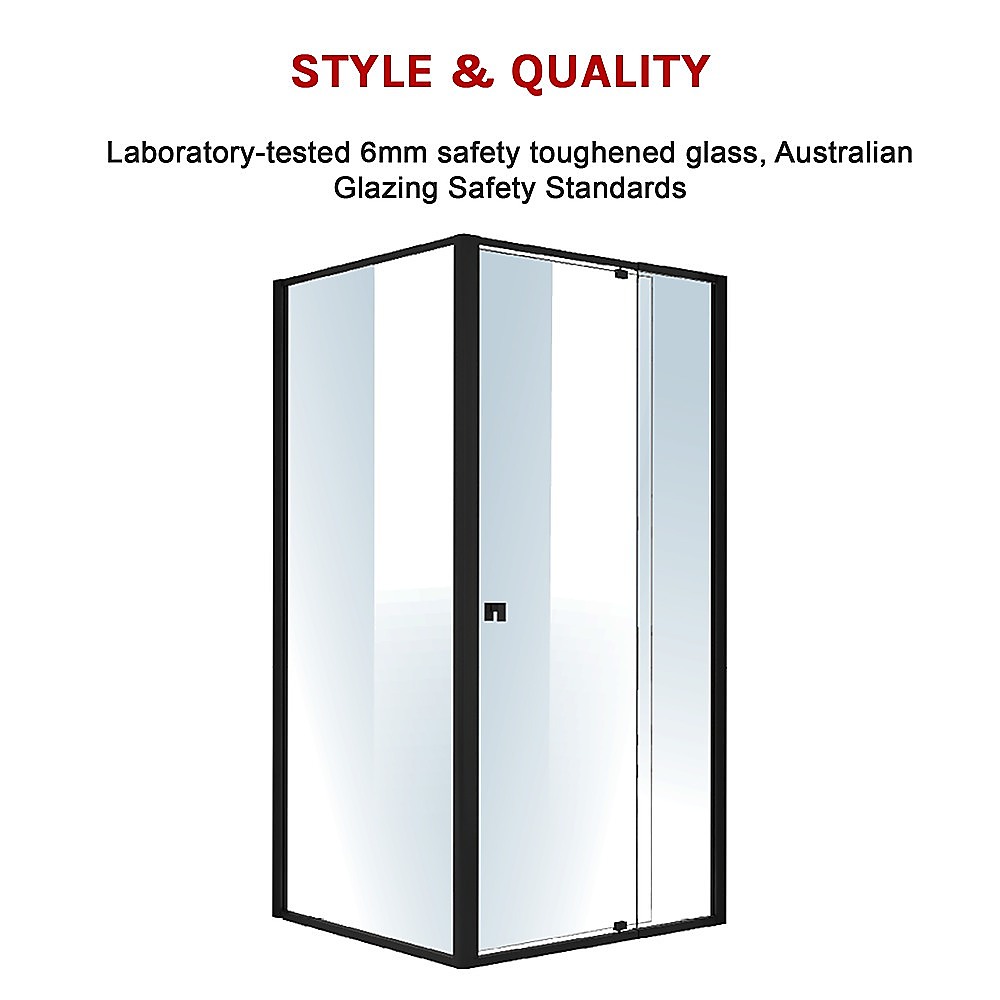 Semi Frameless Shower Screen (98~106)x 195cm & (89~92)x 195cm Side AS/NZS Glass โ image 5
