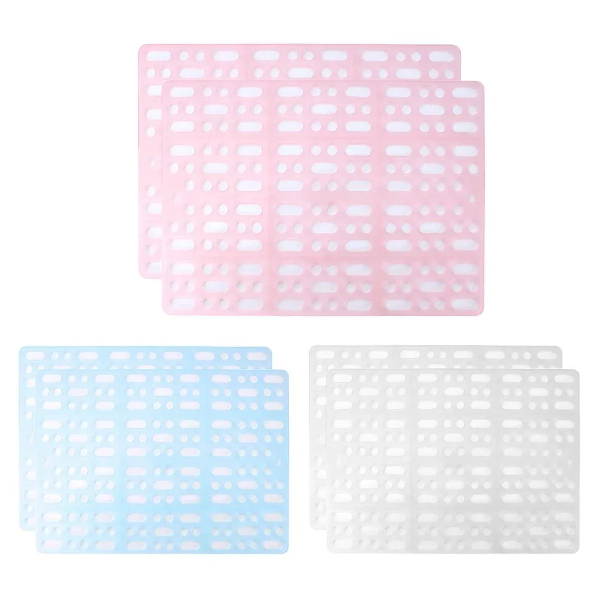 2pcs Rabbit Foot Mat Large Plastic Cage Mat for Guinea Pig Pet Cage Accessories - White — image 3