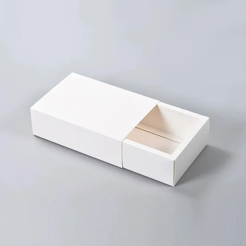 25X White Kraft Paper Drawer Jewelry Package Necklace Bracelet Gift Package box - 10*5*3.5-25pcs โ image 5