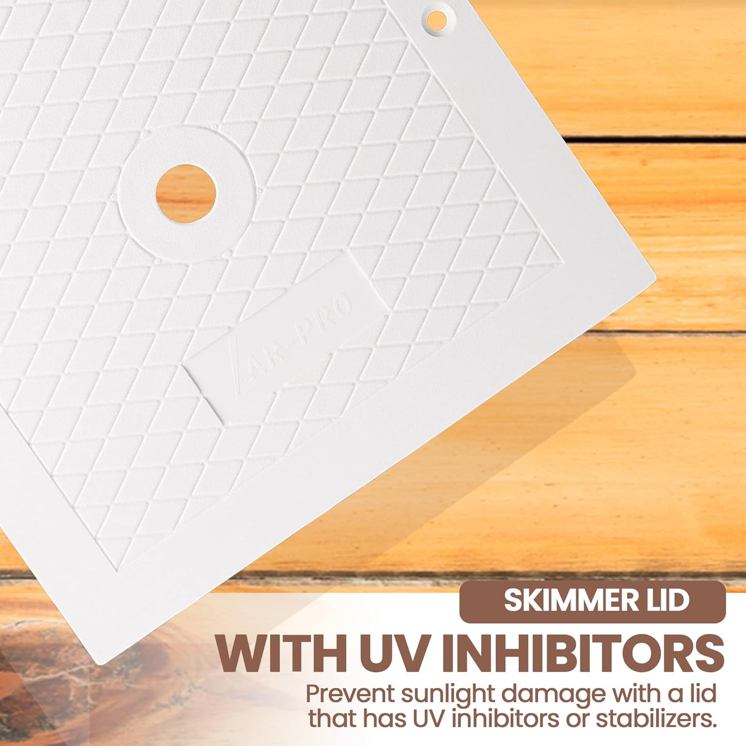 (2-Pack) The Exact 10'' Skimmer Lid Replacement | Compatible with Hayward SPX1082E, SP082, 1083, 1084,1085, and SP1086 | Made of Heavy-Duty Plastic and Fits β image 5
