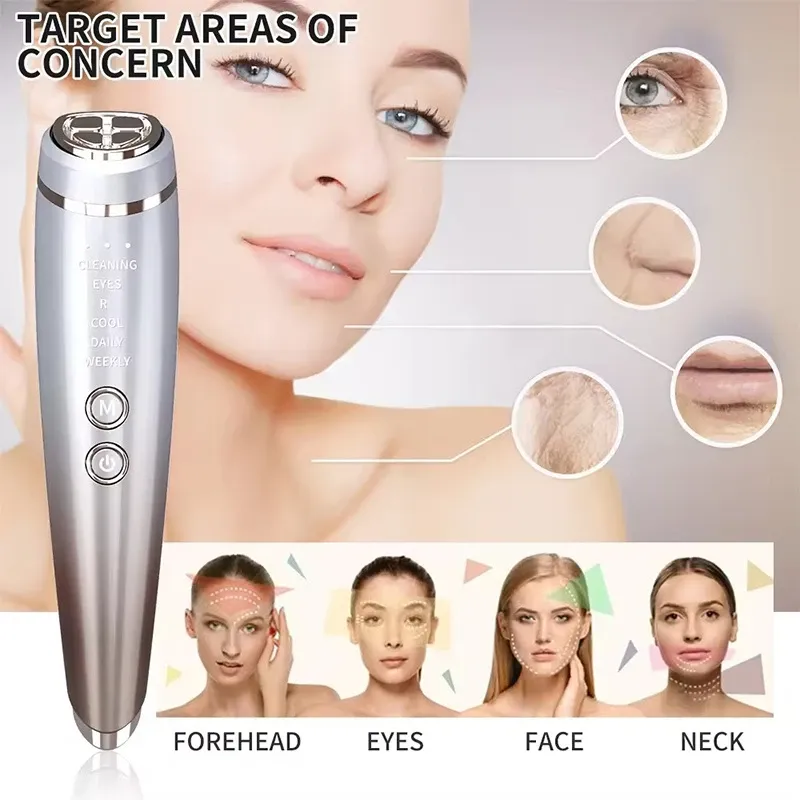 6-in-1 Beauty Device with Hot & Cold Therapy, Red/Blue Light, 3 Intensity Levels & Magnetic Dock. Deep cleansing & firming for daily — image 3