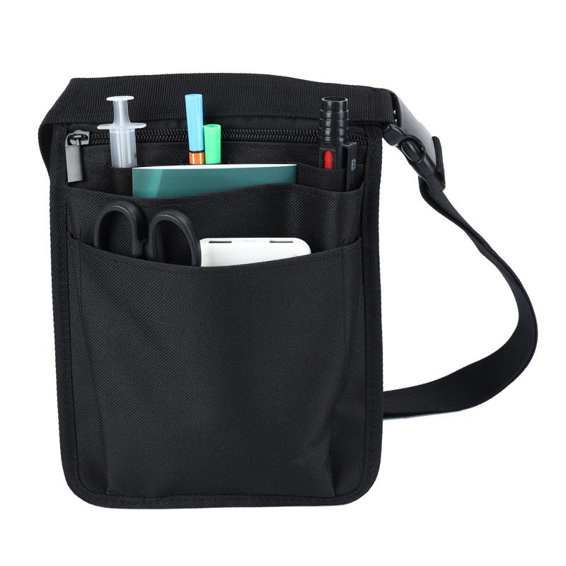 Nurse Fanny Pack for Women Multi-Compartment Pack Pocket Nurse Apron Hip Bag Scissors and Other Supplies, Black โ image 3