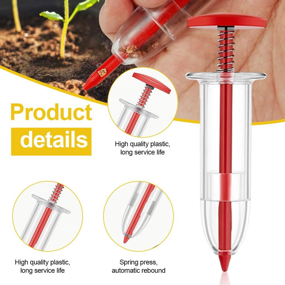 6 PCS Mini Seed Spreader, 2024 New Mini Sowing Seed Dispenser, Small Seed Planter Tool, Seed Sower Spreader Handheld — image 2