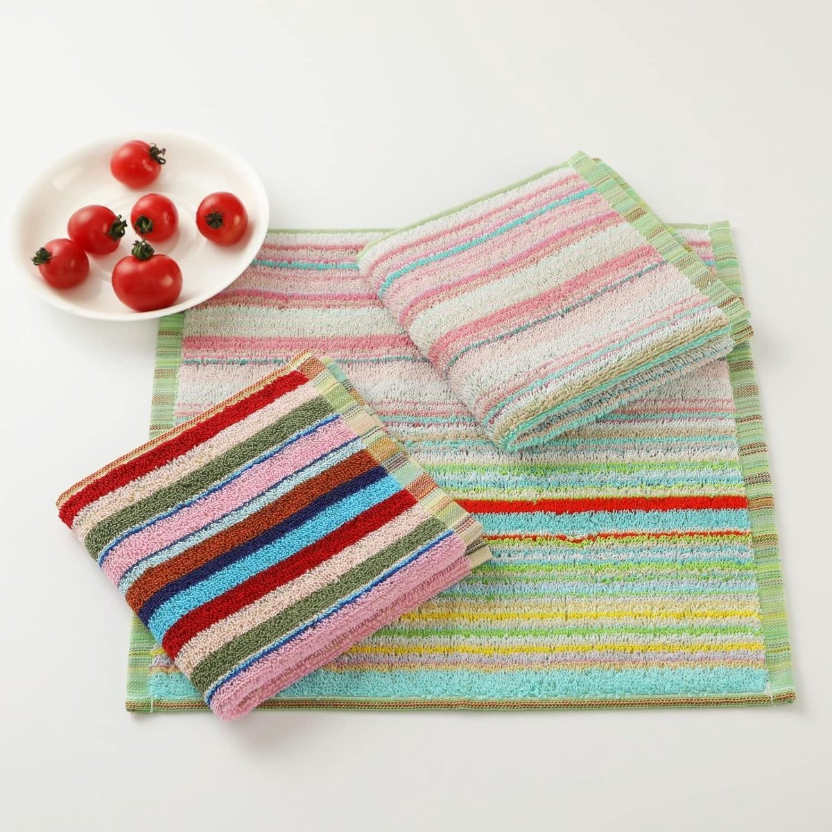 Tablecloth - Children's Towels - Mixed Colors - Super Absorbent - Kitchen Towels - Cotton Cleaning Cloths - 8 Pack (30 cm x 30 cm) — image 2