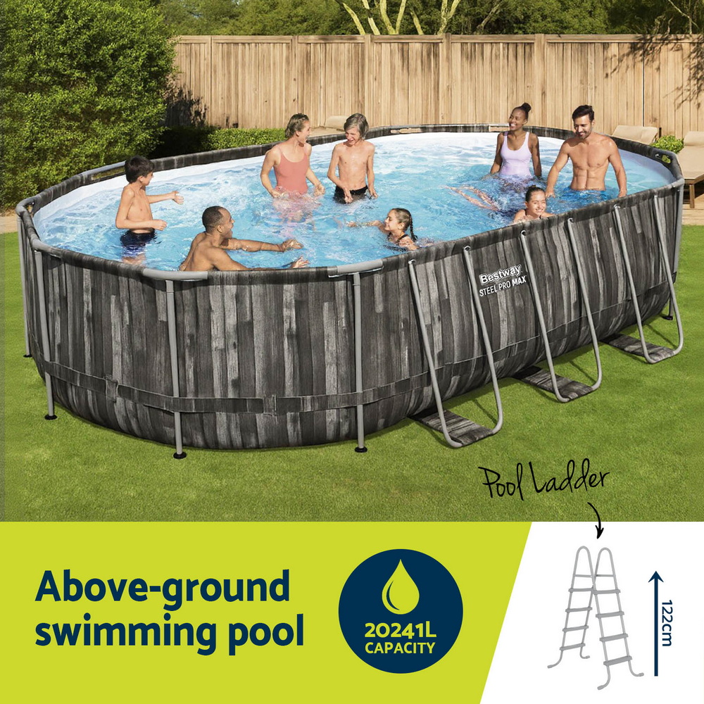 Bestway Steel Frame Pool 6.1x3.66m with Pump — image 4