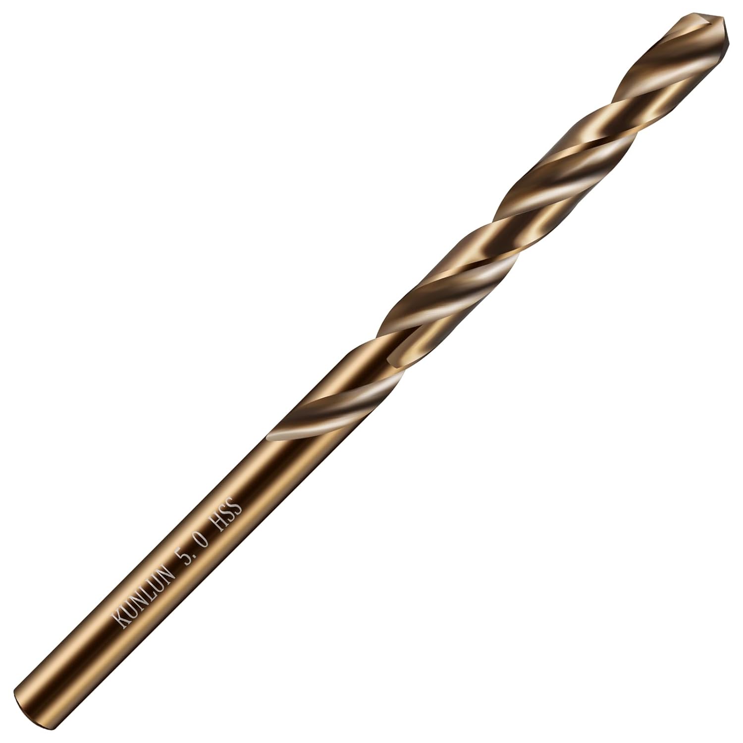 3/16" Cobalt Drill Bit(10Pcs), M35 HSS Metal Drill Bit Set forwood, Hard Metal, Stainless Steel, Cobalt Steel M35 Jobber Length Twist Drill Bits — image 2