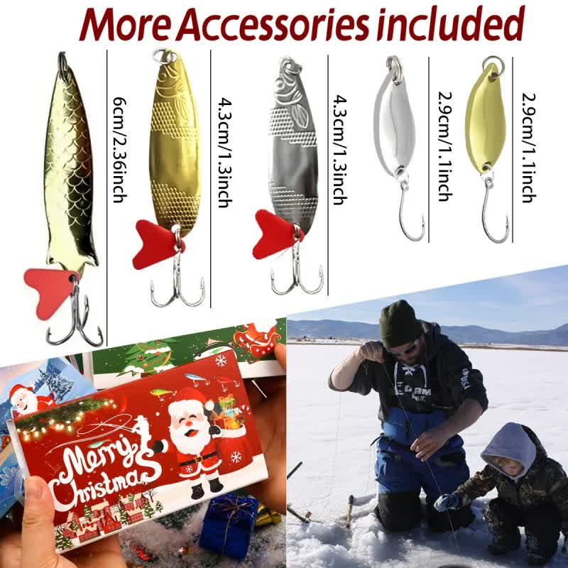 Fishing Lures Tackle Set for Fisher Men, Father, Granpa, Boys - 2025 Christmas Surprise Gift 78pcs โ image 5