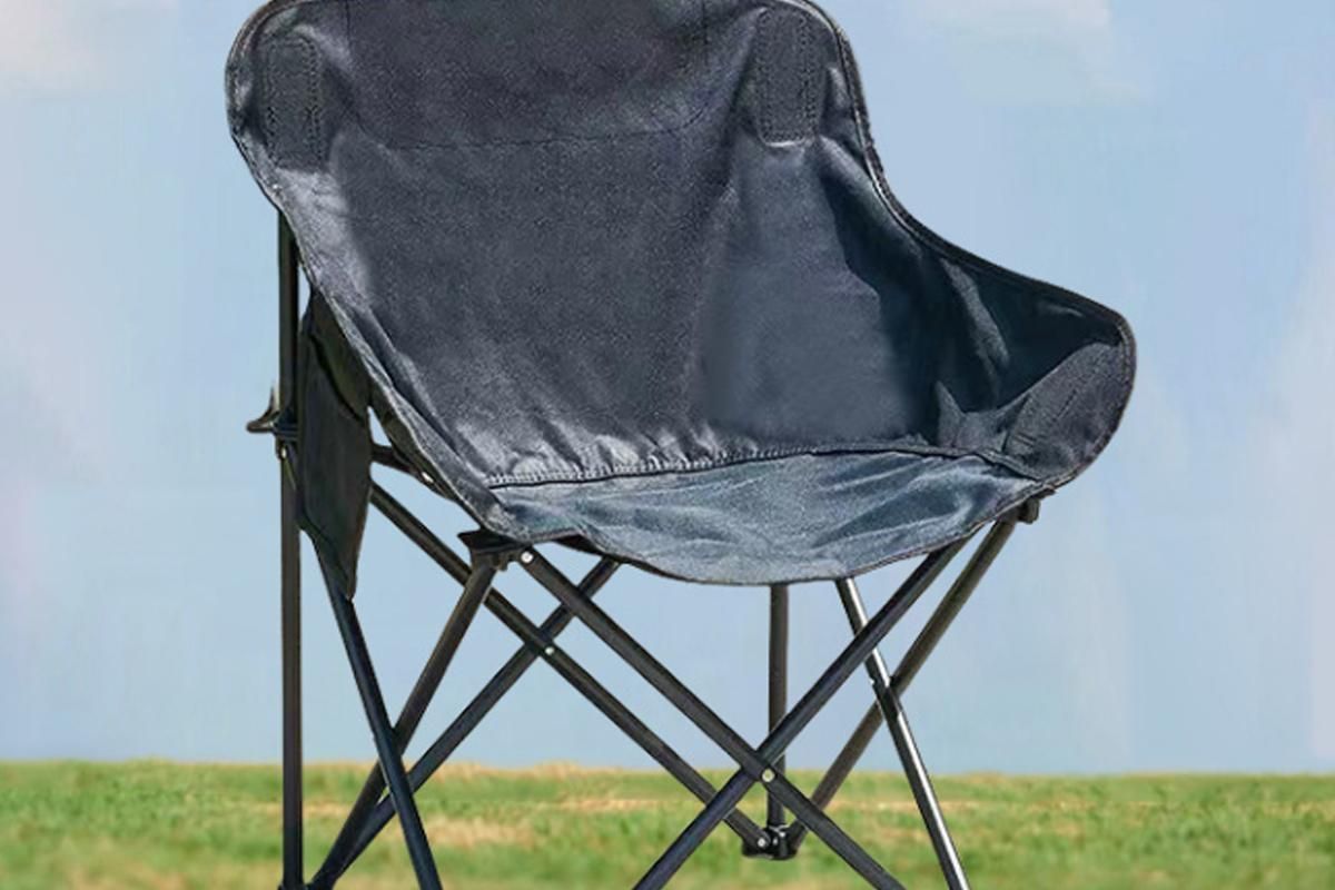 Compact Folding Chair Portable Camping Chair for Outdoor Activities - Black β image 3