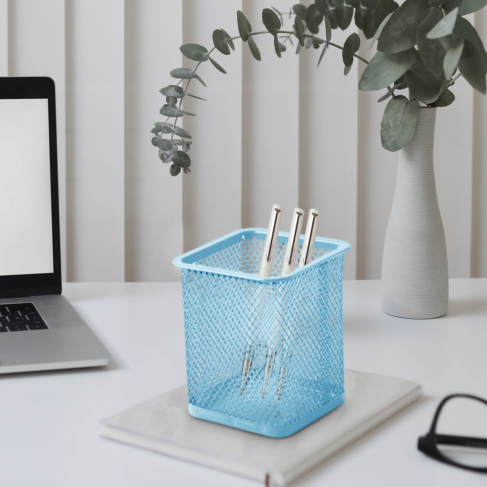 Pen Holder Mesh Pencil Holder Metal Pencil Holders Pen Organizer for Desk Office Pencil Holders, Back to Sch-ool Supplies G — image 3