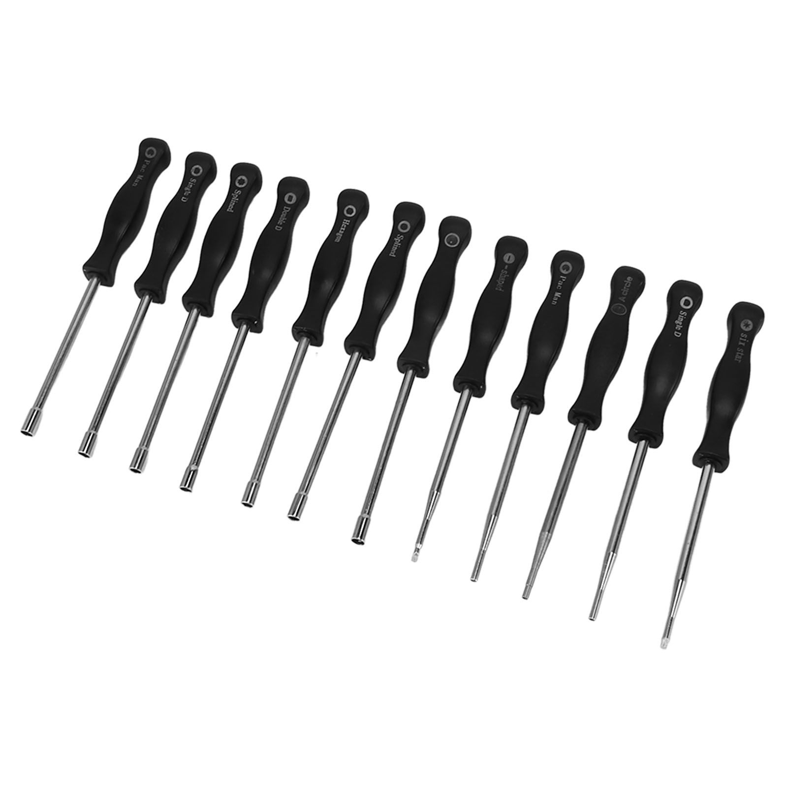 Carburator Adjusting Kit with 12 Screwdrivers 1 String Steel Brush Comfort Grip Carburetor Repair Tools for 2 Cycle Carburetor Engines Trimmer — image 3