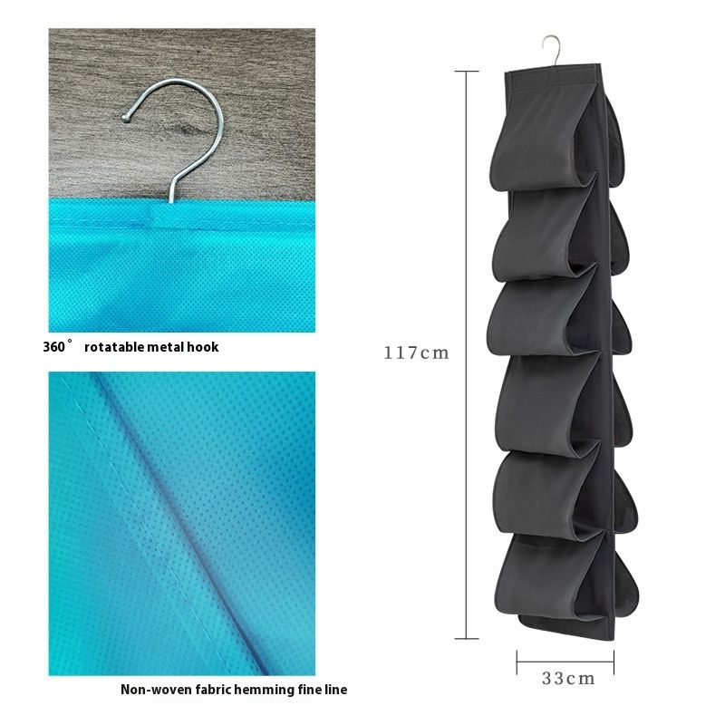Space-Saving Shoe Stand Shoe Hanging Storage Bag Outdoor Travel Home Shoe Rack Portable Foldable Large-Capacity Sundries(4pcs) — image 5