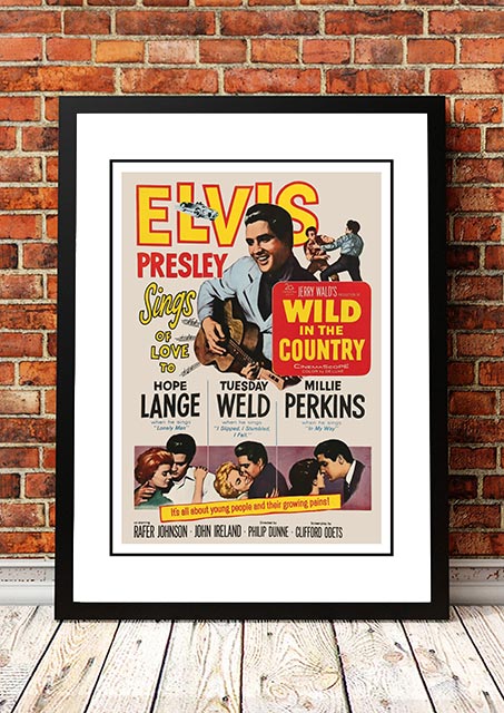 Elvis 'Wild in the Country' Framed Movie Poster! - Framed A4