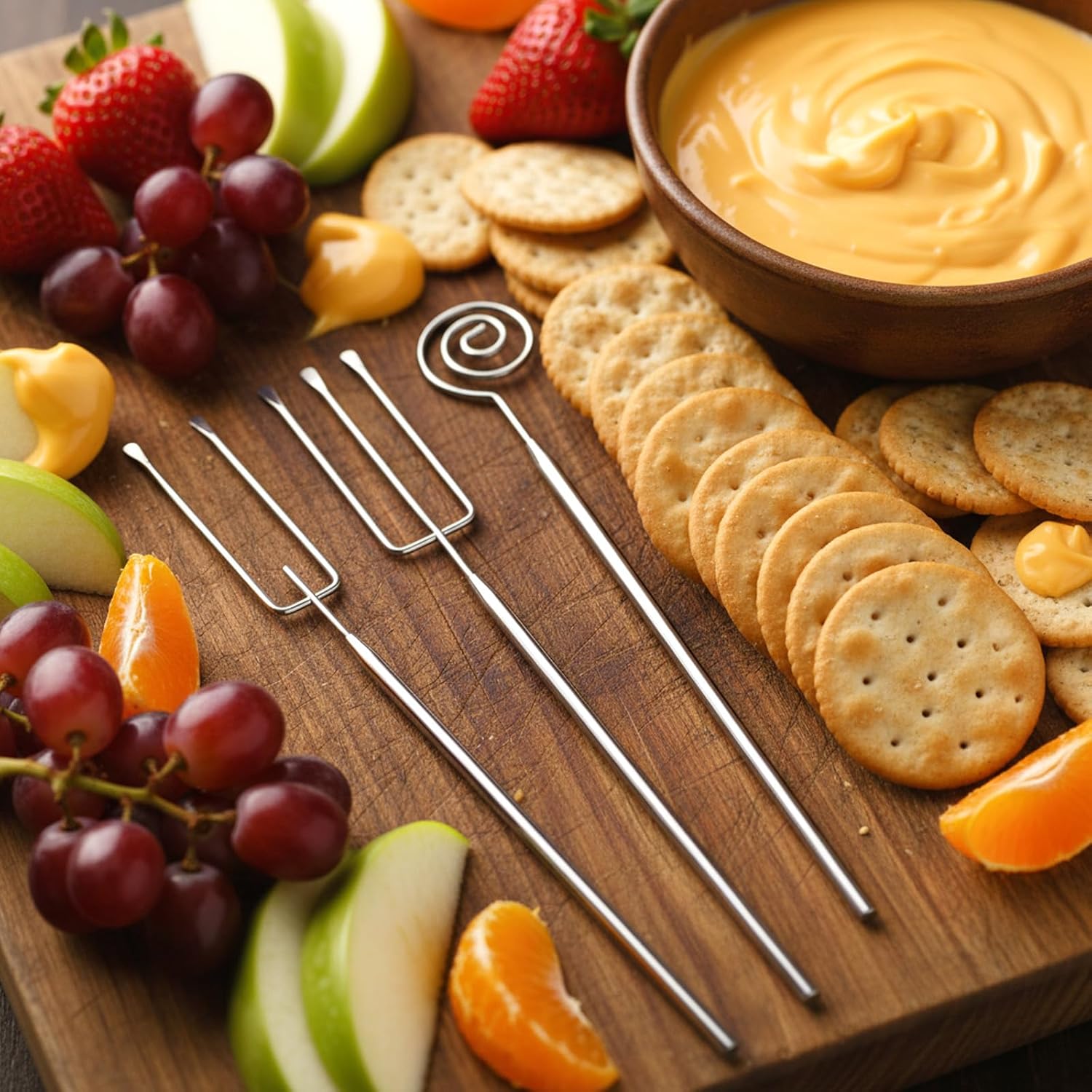 3PCS Chocolate Dipping Tool - Stainless Steel Candy Dipping Tools Baking Supplies Fondue Fork, Spiral Fork Cooking Tool Set, Dishwasher Safe โ image 4