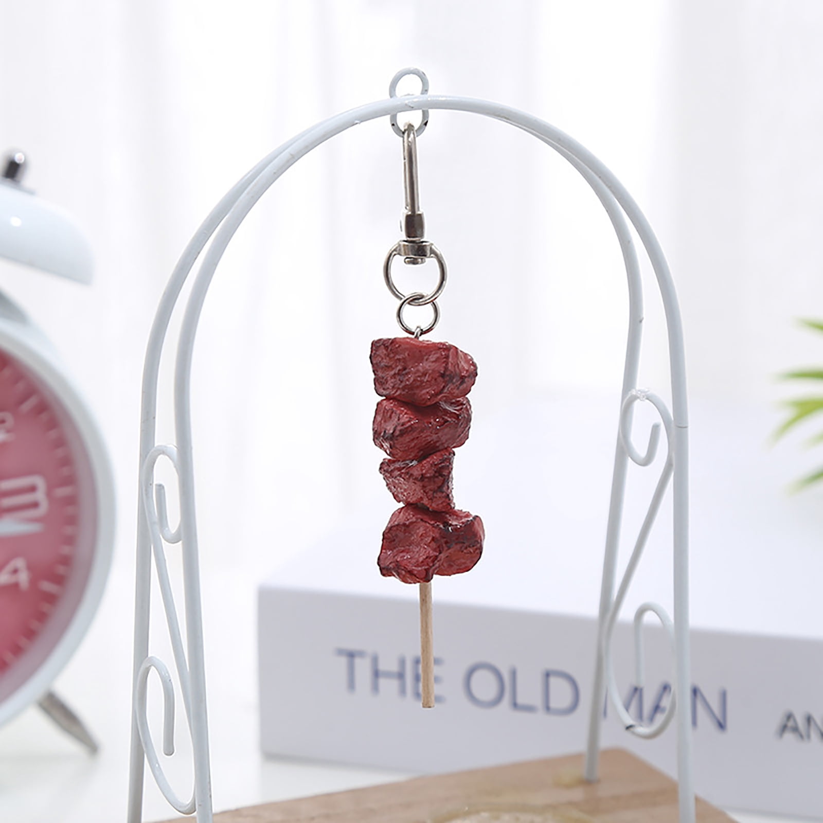 Pendant, Hangs Promotion, Meat Skewer Keychain Meat Skewer Photography Props Fun Food and Play Ornaments AA — image 3