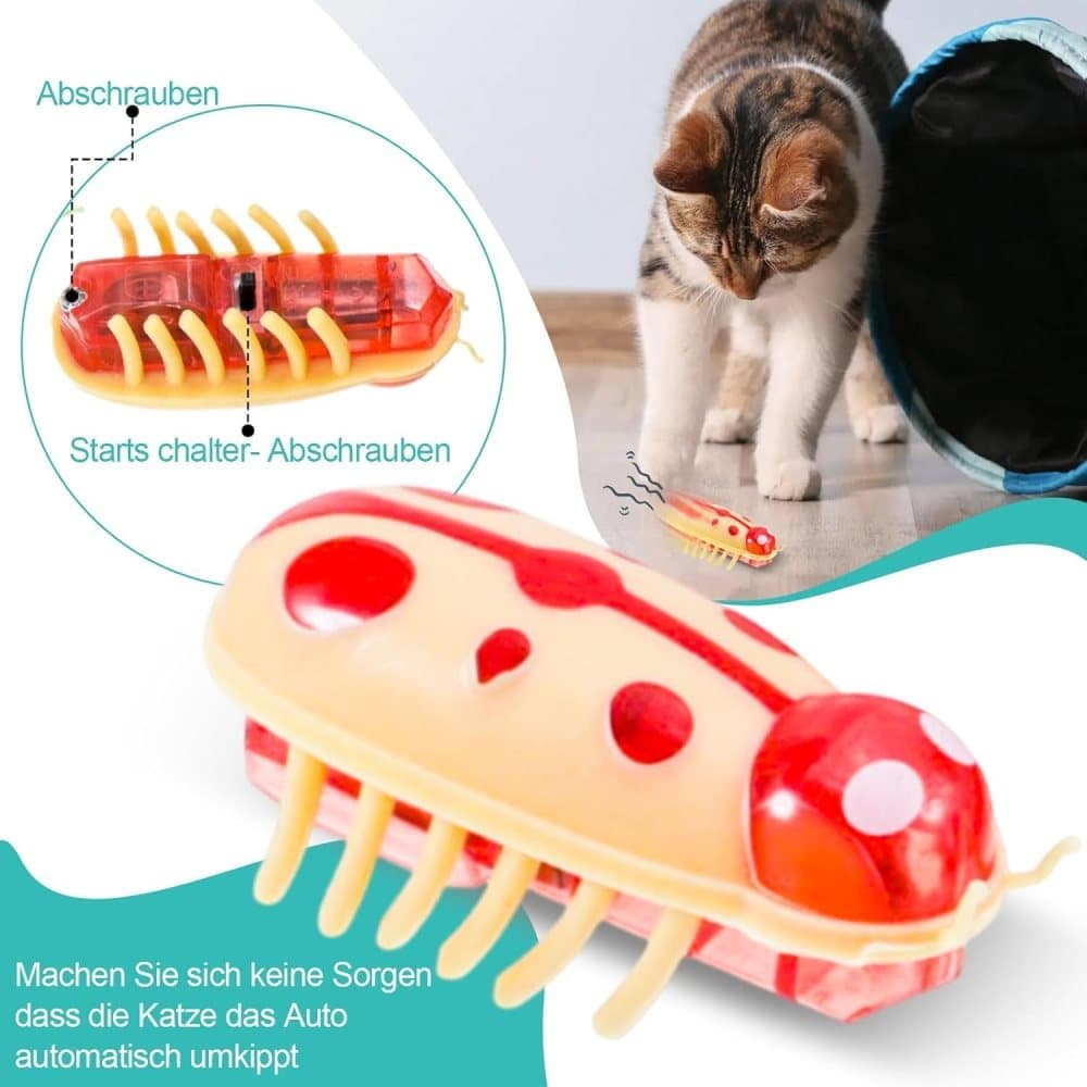 7-Piece Interactive Pet Toy for Cats and Dogs, Mini Beetle Electric Toy, Compatible with Small Pets, 4 Inches — image 2