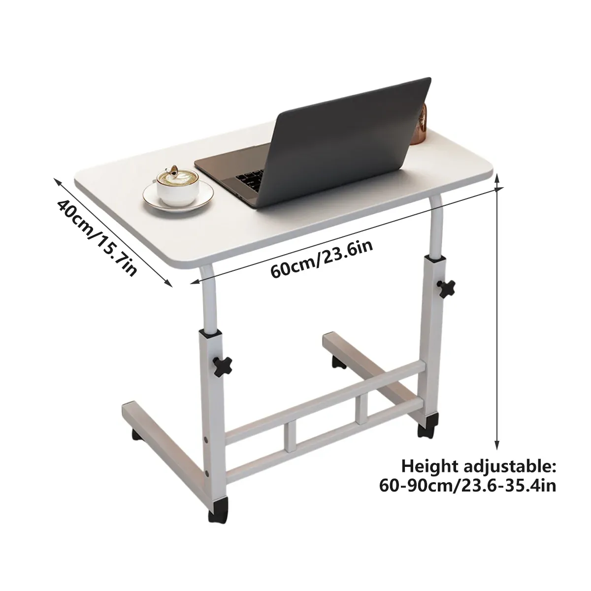 Laptop Desk Adjustable Height Mobile Side Table Ergonomic Design Stable Durable โ image 3