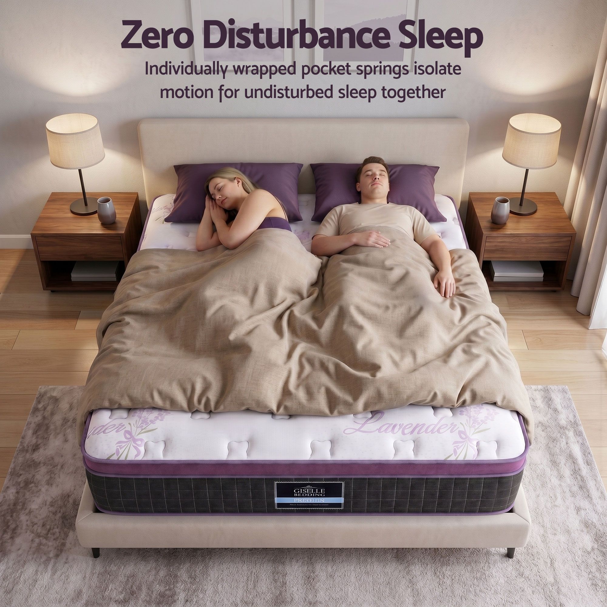 Giselle King Euro Top Mattress Firm Pocket Spring Edge Support โ image 5
