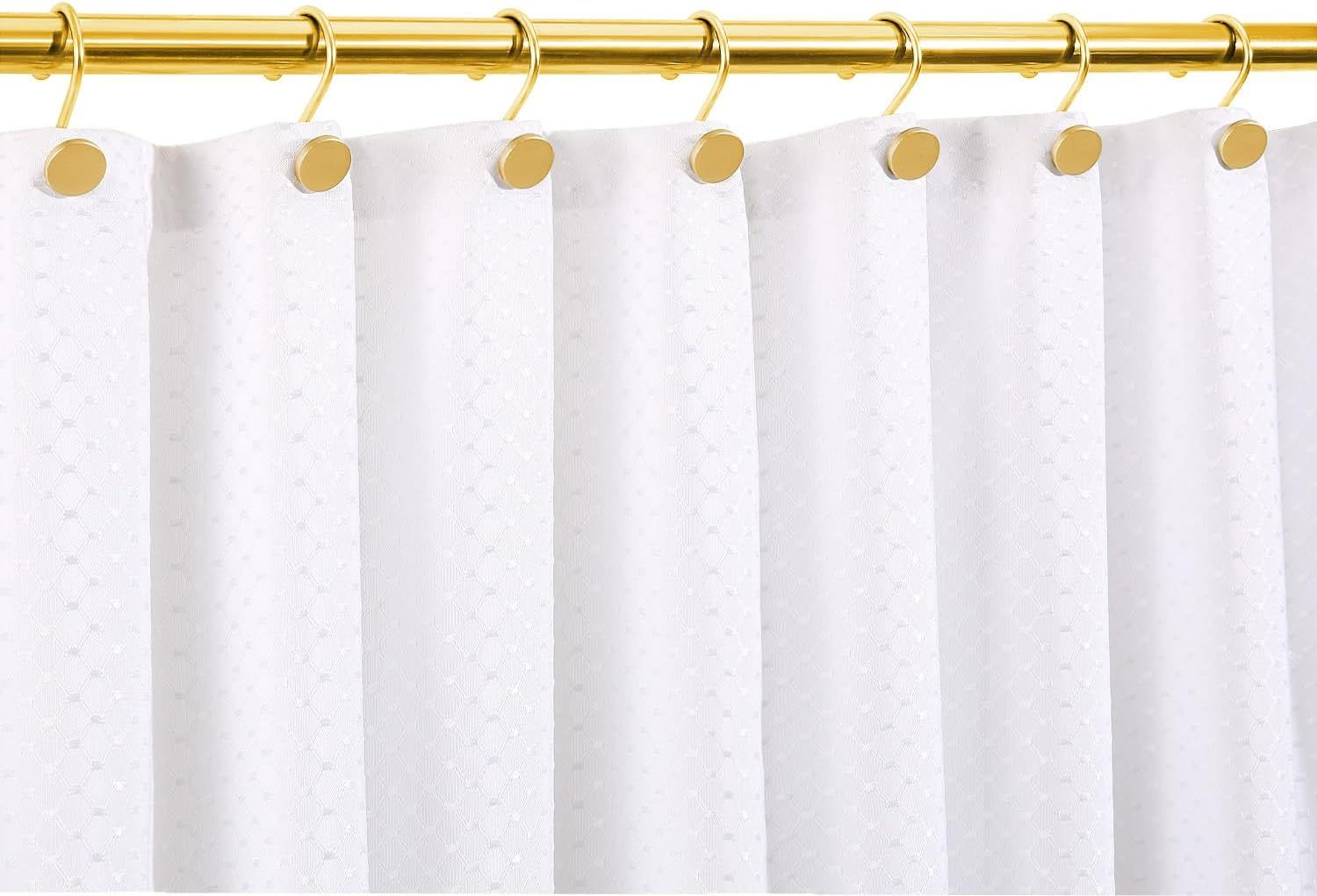 12 Piece Stainless Steel S Shaped Shower Curtain Hooks Gold — image 4