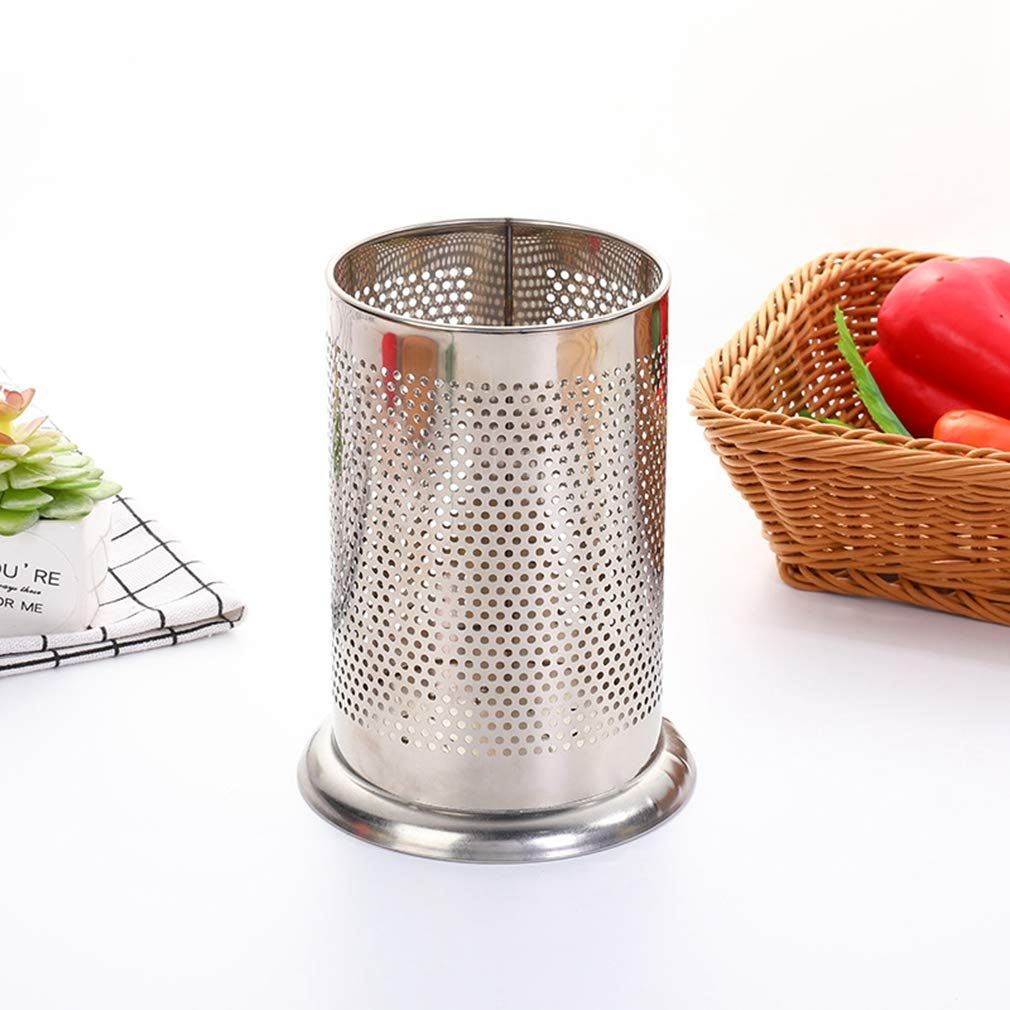 Utensil Holder Stainless Steel Flatware Container for Spatula Sets Gadgets,Flatware Caddy for Cutlery Spoon Fork Kitchen โ image 5