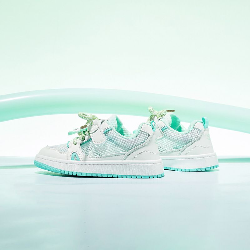 HOBIBEAR Kids Mesh Shoes Breathable Light Summer... GU7922 white green 30 — image 6
