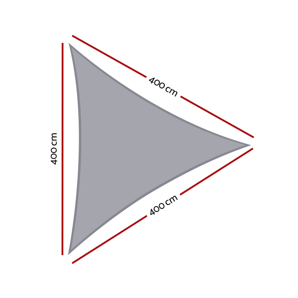 Instahut Waterproof Shade Sail Shade cloth Triangle Canopy 220GSM 4x4x4m — image 2