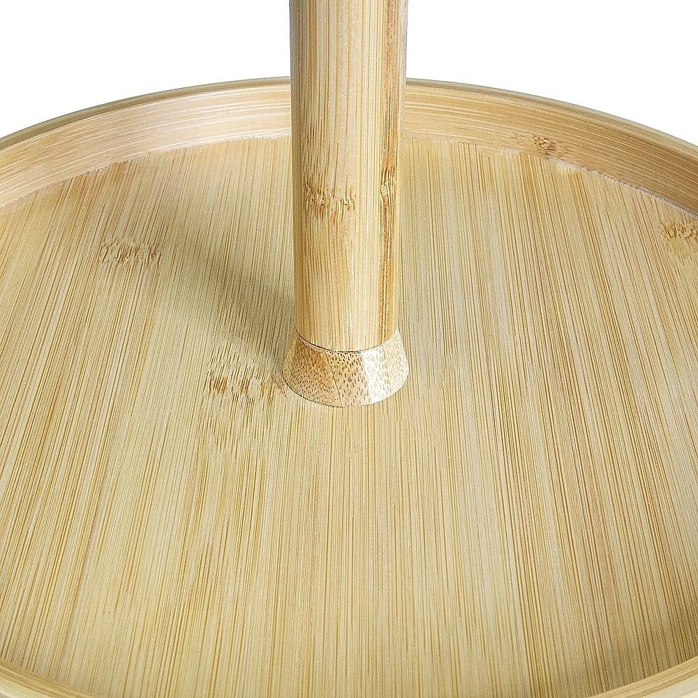 2-Tier Bamboo Lazy Susan Turntable Organizer for Kitchen Counter Cabinet β image 3