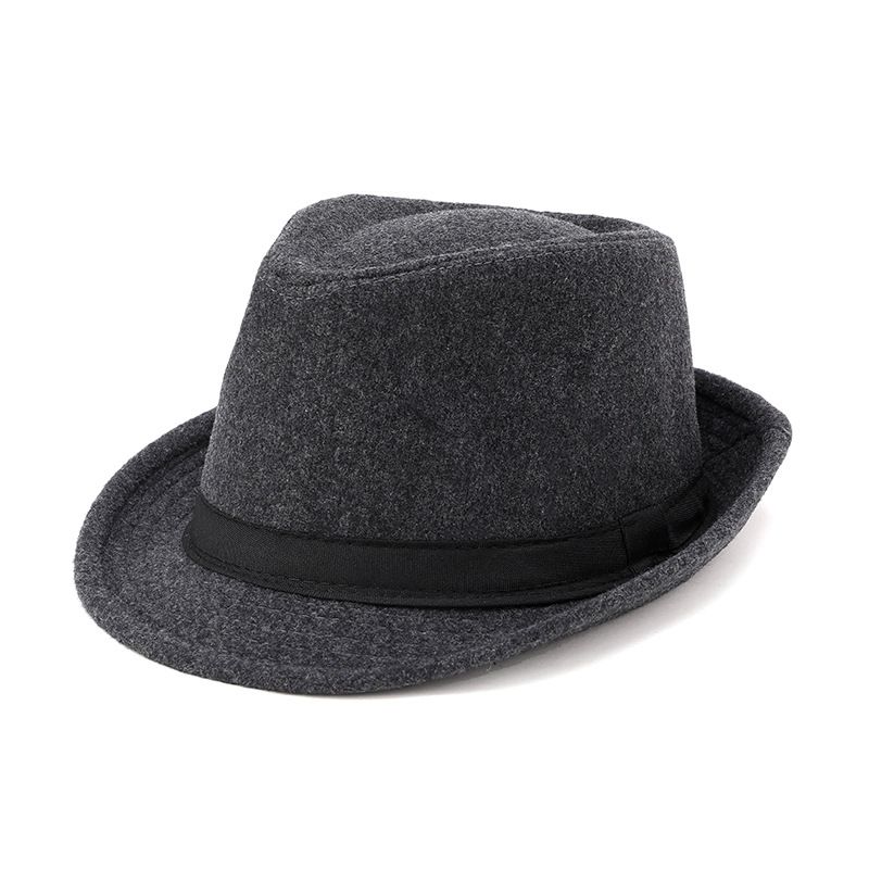Men Woolen Topper Hat Xiangfang Warm Winter Light gray All yards — image 3