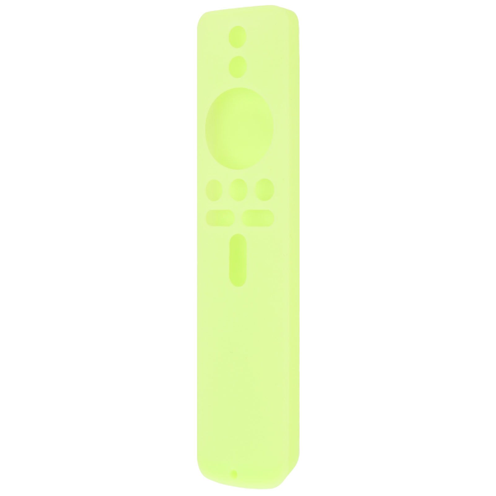 Silicone Protective Cover for Xiaomi TV Stick 4K Anti Slip Remote Control Case with Lanyard Fluorescent Green โ image 2