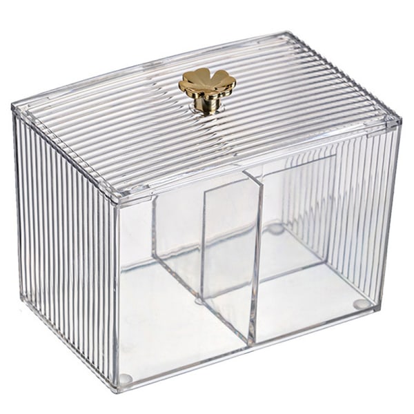 Makeup Storage Organizer Bathroom Jar Cotton Swabs Storage — image 5