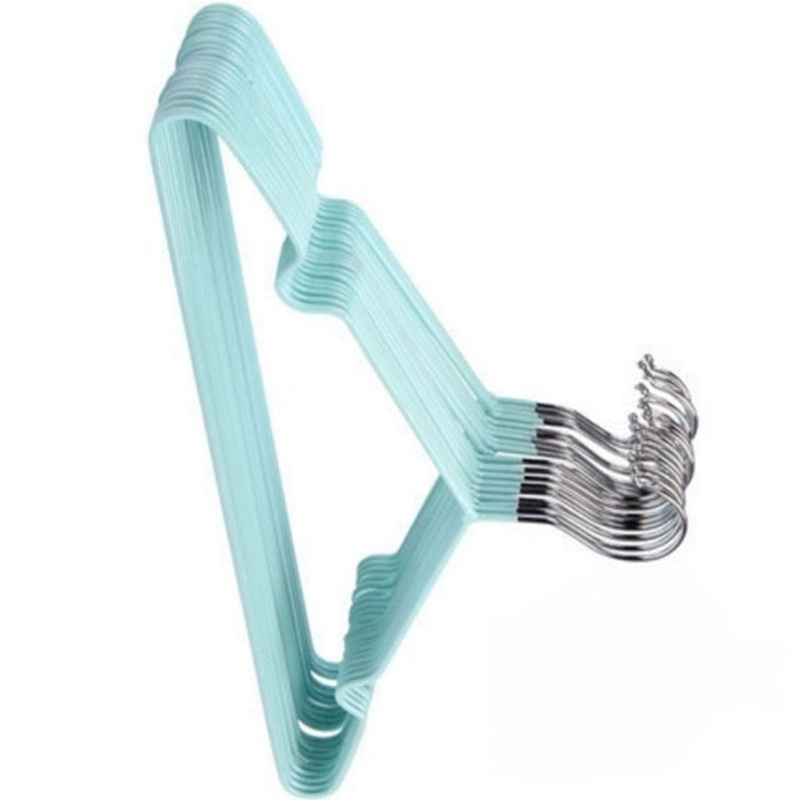 Clothes Hangers Prevent Slip Space Saving Heavy Duty Dry Wet Thick Clothes Hangers for Home Dormitory Green โ image 3