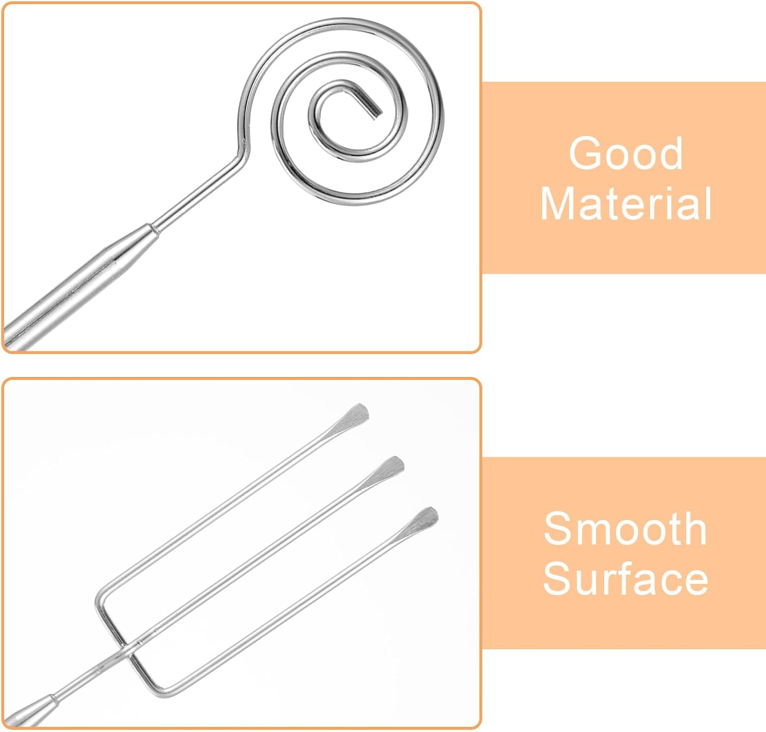 3PCS Chocolate Dipping Tool - Stainless Steel Candy Dipping Tools Baking Supplies Fondue Fork, Spiral Fork Cooking Tool Set, Dishwasher Safe โ image 2