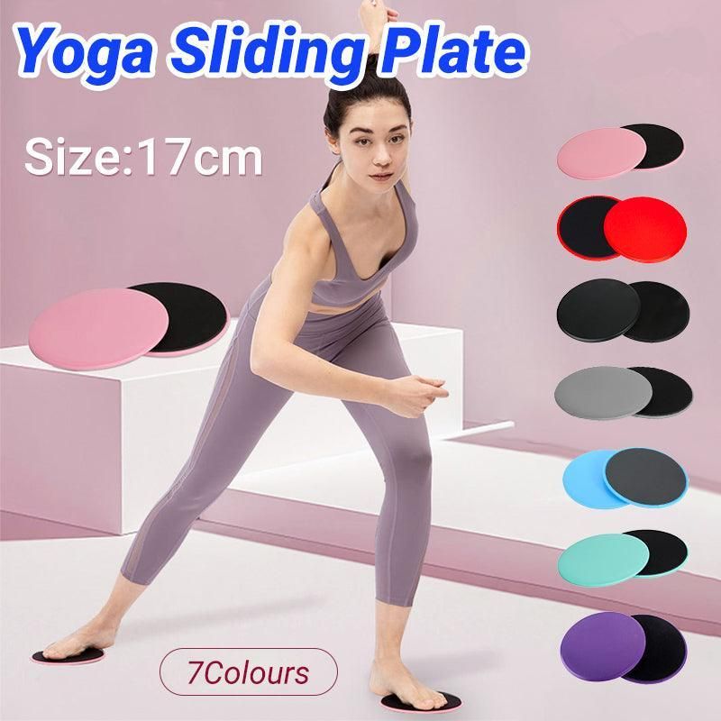 2PCS Core Sliding Discs Fitness Sliders for Home Gym Yoga Gliding Exercise 17cm - Black — image 2