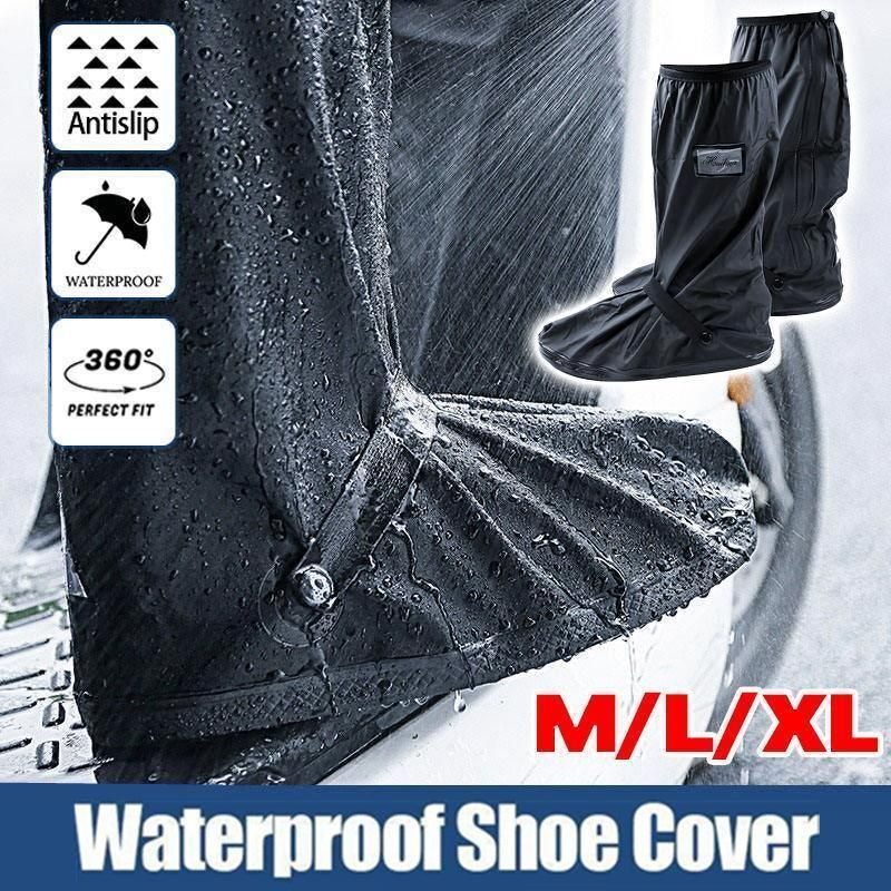 Waterproof Boot Gear Reusable Overshoe Rain Shoe Covers Anti-Slip Shoe Cover - XL โ image 2