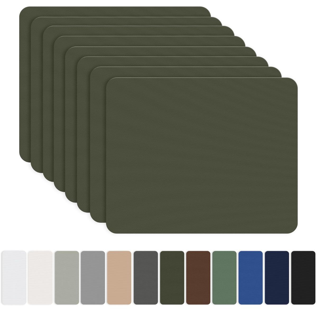 8 Pieces 7.87 x 5.9 inch Nylon Repair Patches Nylon Fabric Patch Self-Adhesive Fabric Repair Tape Waterproof Lightweight Outdoor Gear Patch Kit for Down Jacket