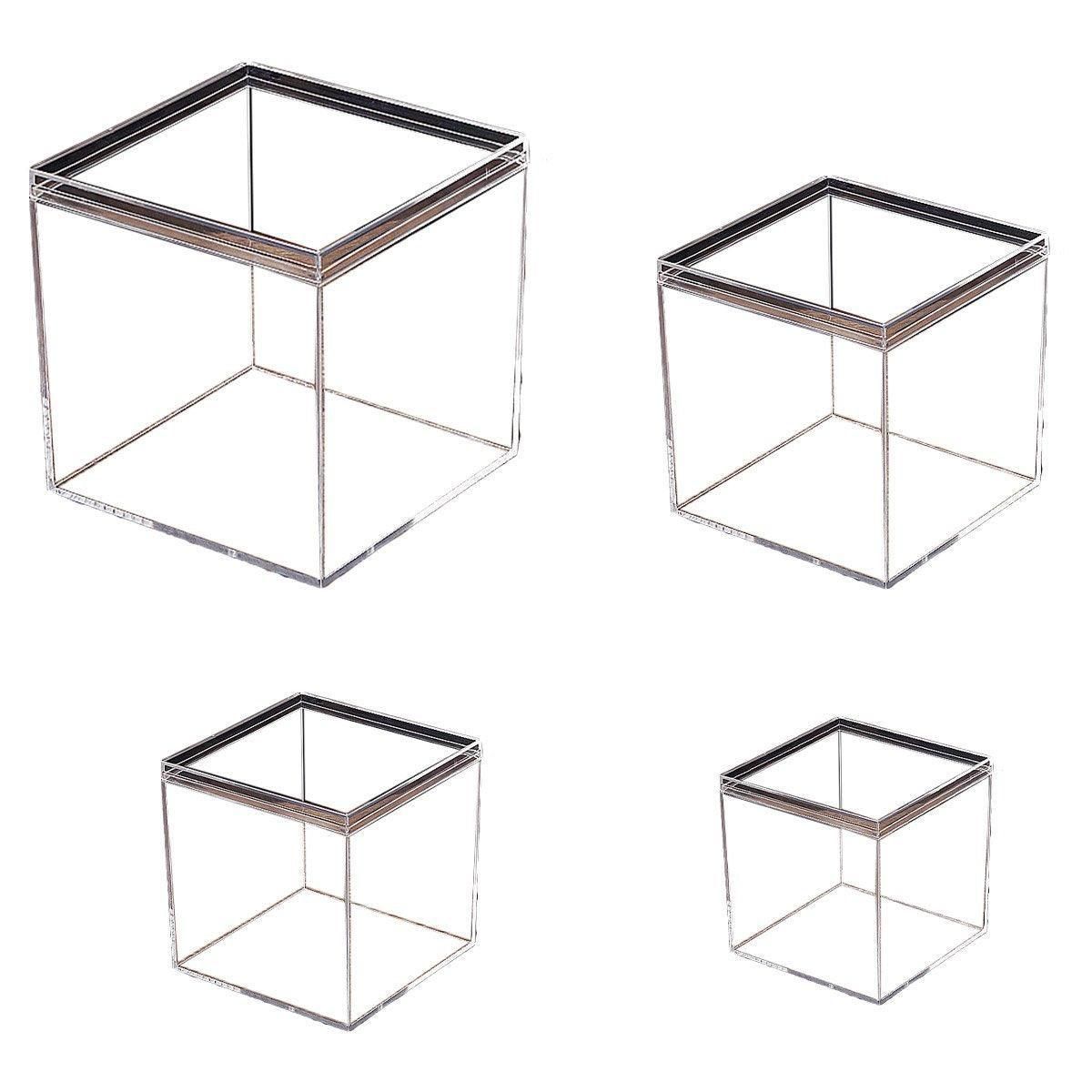 10pcs Clear Acrylic Plastic Boxes Square Storage Containers for Food Small Item - 10pcs-85-85-85 โ image 3
