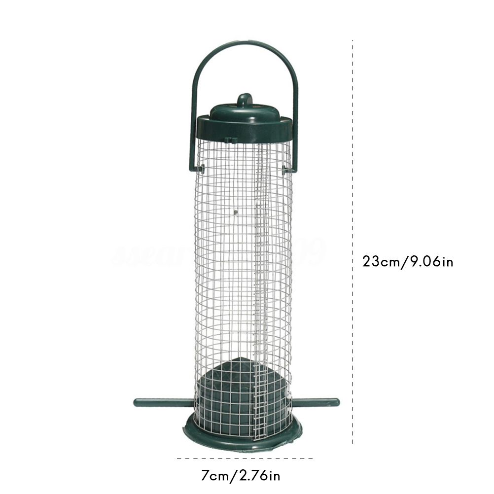 Plastic Bird Feeder Wire Grids Bird Wild Outdoor Garden Hanging Feeder — image 2