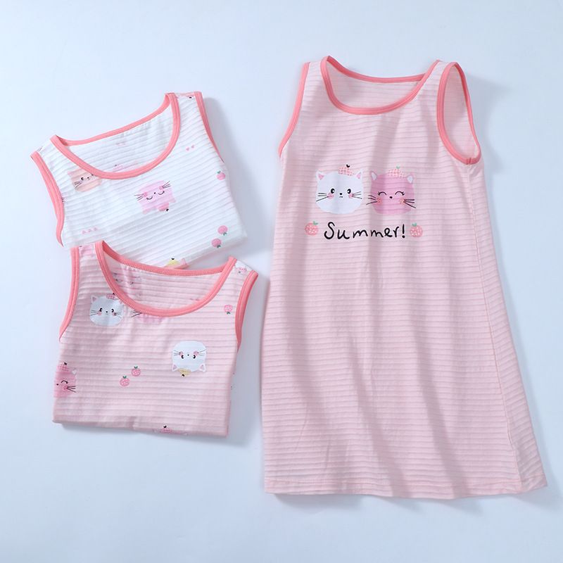 KIDS MAM&DAD Girls Bamboo Cotton Sling Skirt 100% Cotton Pink 150cm โ image 5