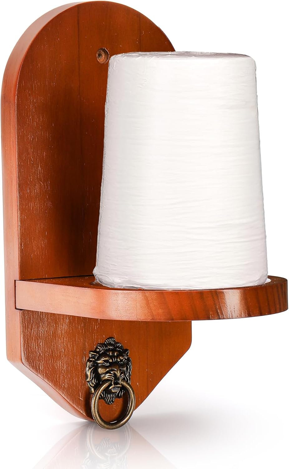 Wall Mounted Cone Chalk Holder, Solid Wood Pool Hand Billiards Table Holder with Beveled Edge and Hardware, Accessories — image 3