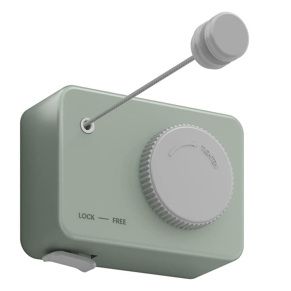 Retractable Clothes Line Wall Mounted Laundry Line for Indoor Balcony Green
