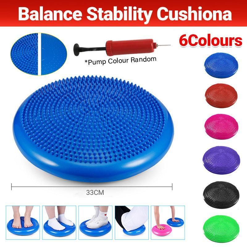 Balance Stability Cushion Wobble Air Disc Ankle Knee Strength Rehab Exercise - Green โ image 2