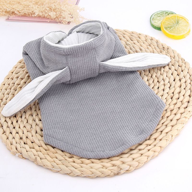 Odd Pet Rabbit Ear Vest Dog Cat Clothes gray long ear vest XXL โ image 5