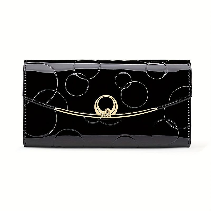 Women'S Genuine Leather Wallet Long Wallet Clutch Large Capacity Wallet - Burgundy - Size m โ image 2