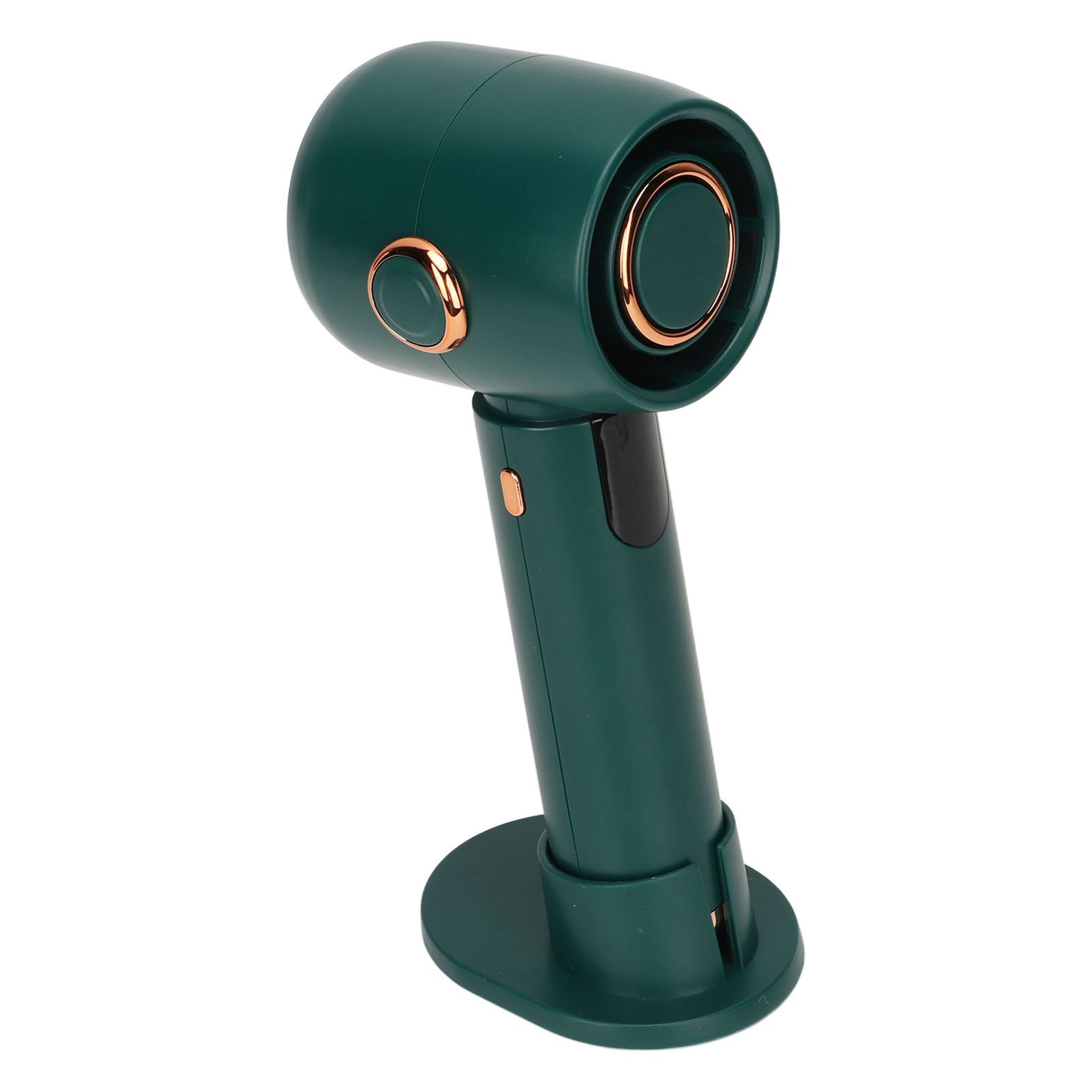 Smart Digital Display Handheld Fan Leafless Silent Small Turbine Fan Pocket Portable USB Electric Fan for Desktop Green — image 5