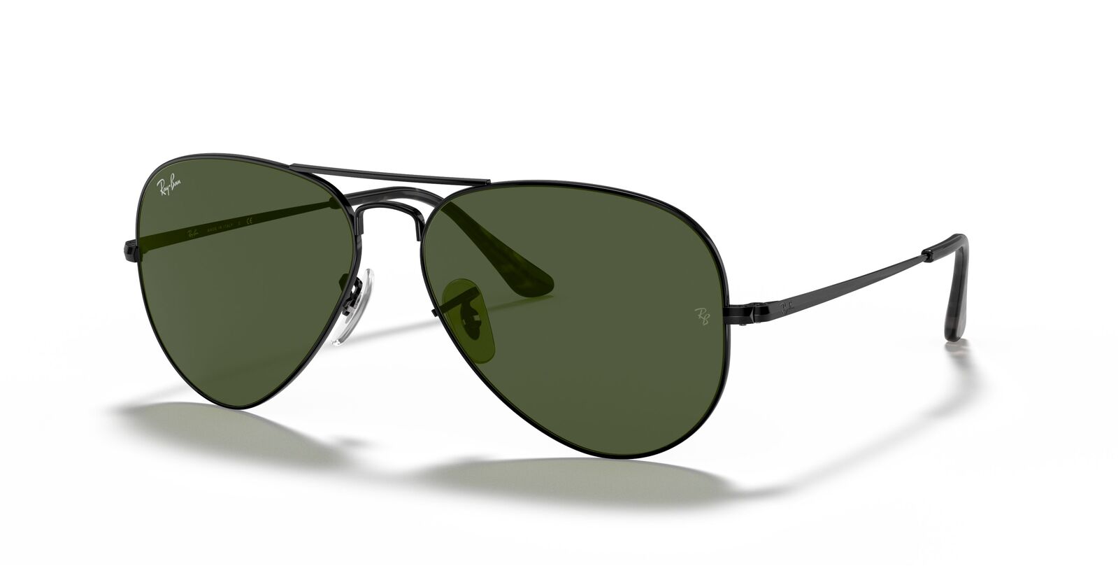 Aviator Metal II in Black and Green Sunglasses — image 2