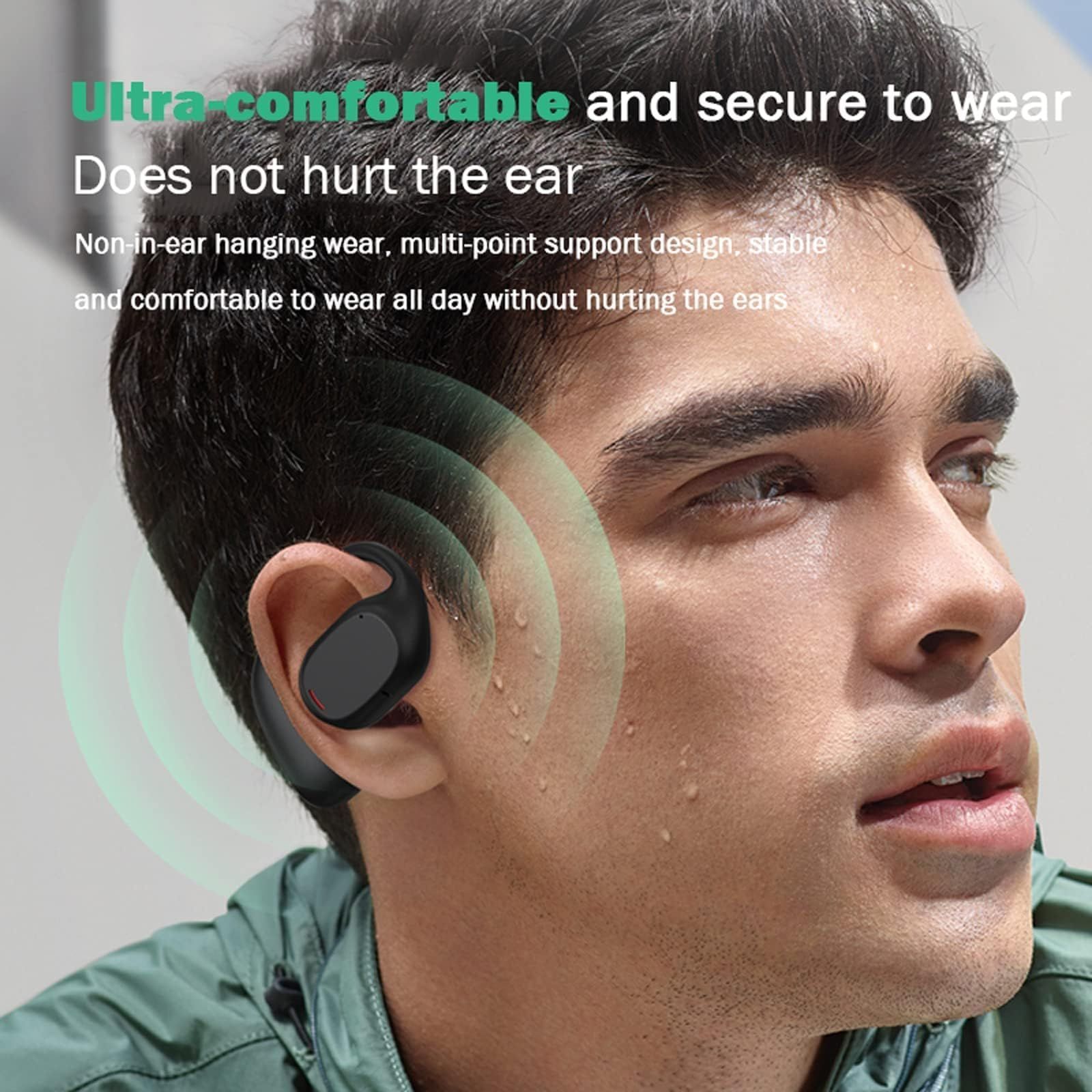 Open Ear Headphones Wireless Bluetooth Air Bone Conduction Headphones Head Set Bluetooth Open Ear Bone Conduction Earbuds — image 3