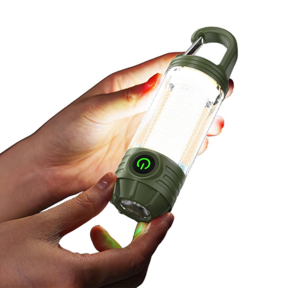LED Camping Keychain Light - Mini Lantern with Hook for Outdoor Use Khaki โ image 6