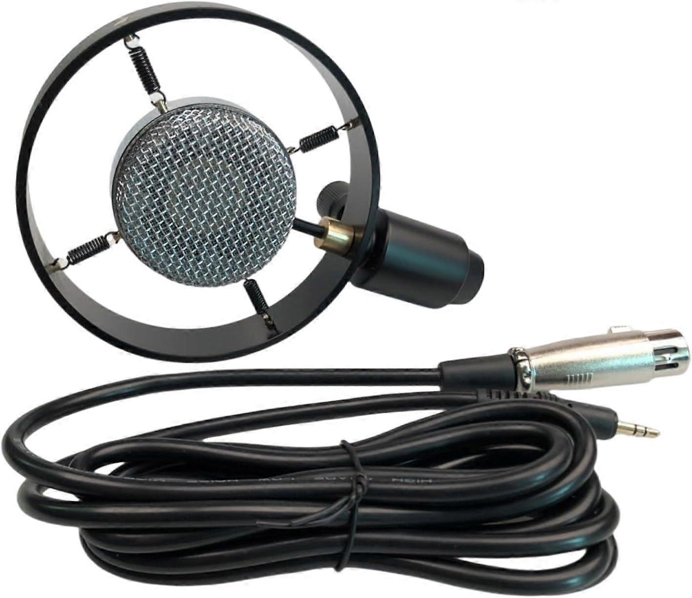 Retro Condenser Microphone Prop - Vintage Style Mic for Video or Decoration — image 3
