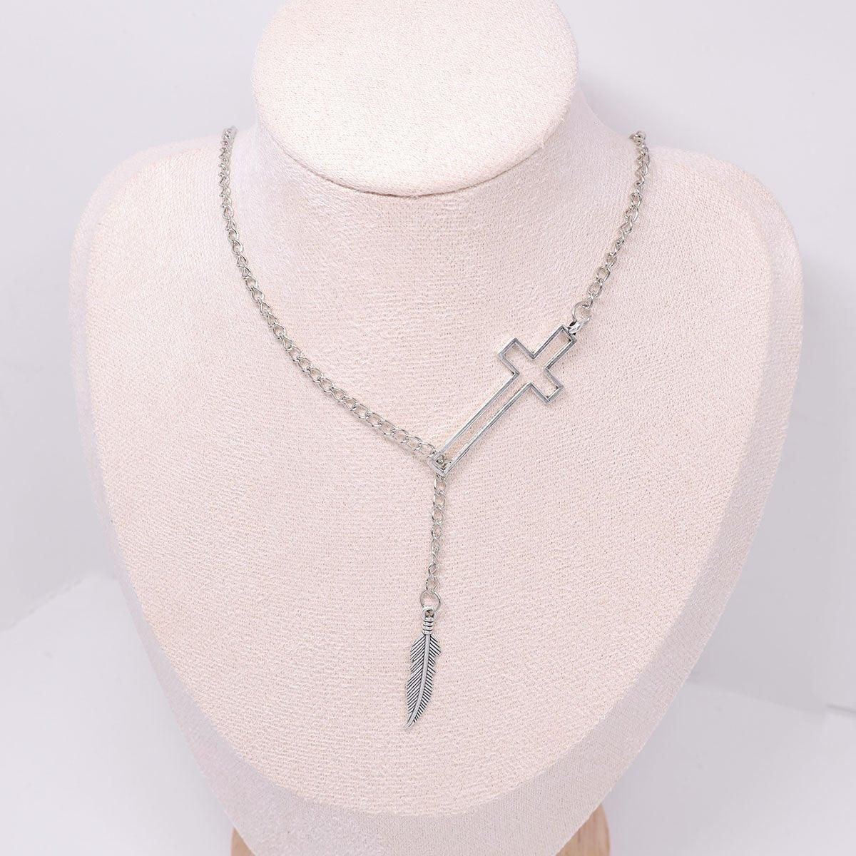 Exaggerated Retro Cross Necklace Women Unique Statement Jewelry Gift Idea โ image 6