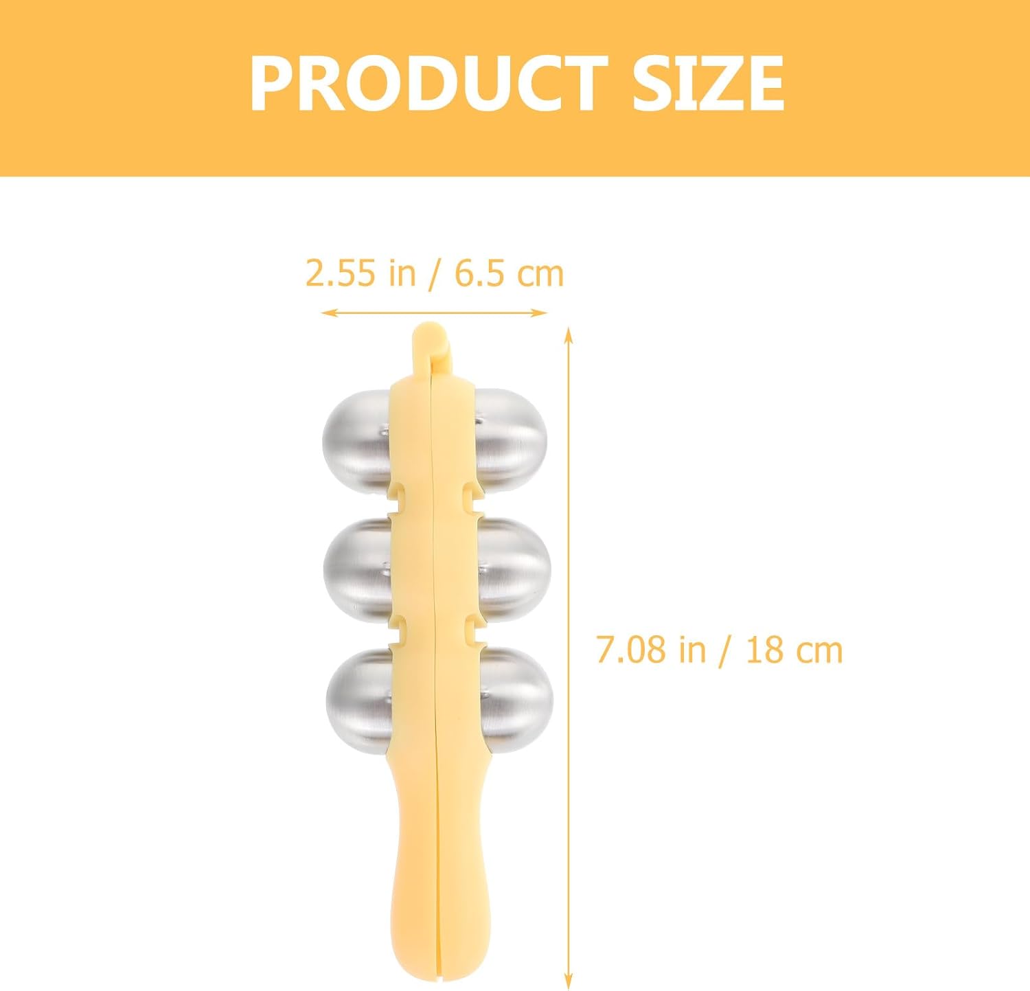 Stainless Steel Rice Ball Maker Set Triangle Sushi Mold with Rice Paddle Non-Stick Riceball Shaker Tool Yellow — image 2